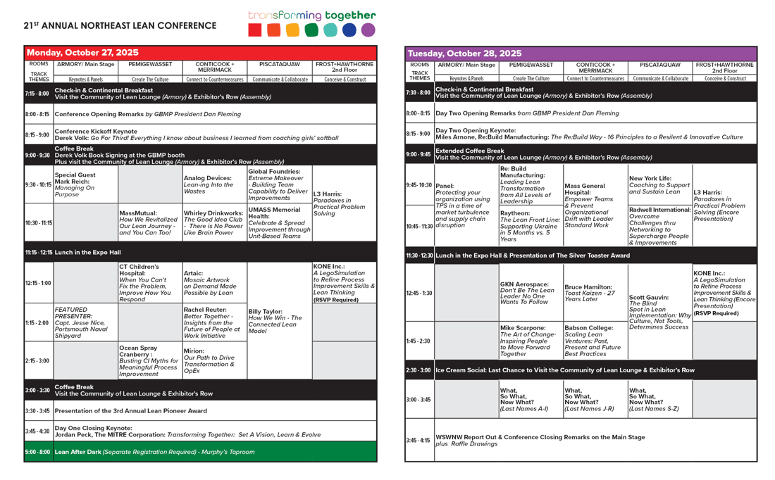 Agenda At A Glance July