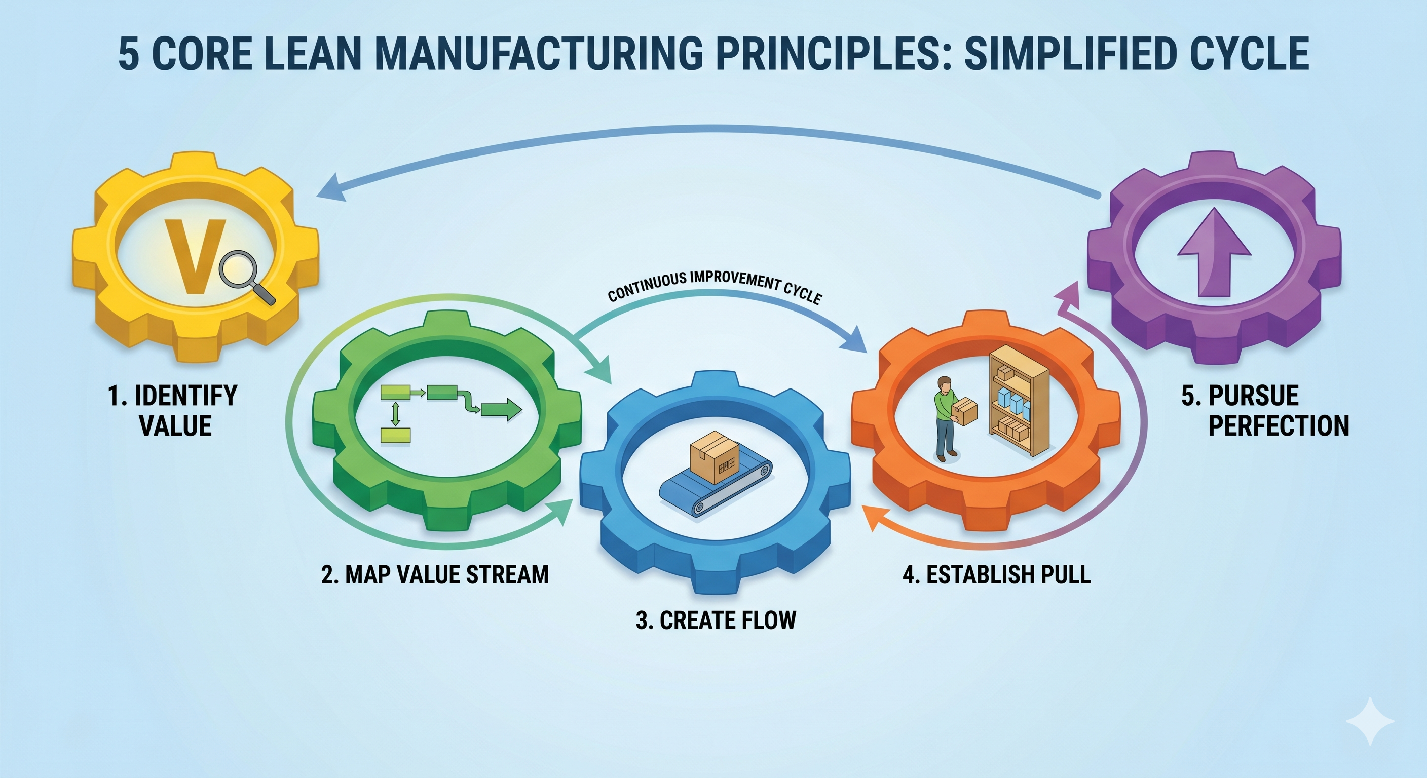 The 5 Core Lean Manufacturing Principles and How to Apply Them