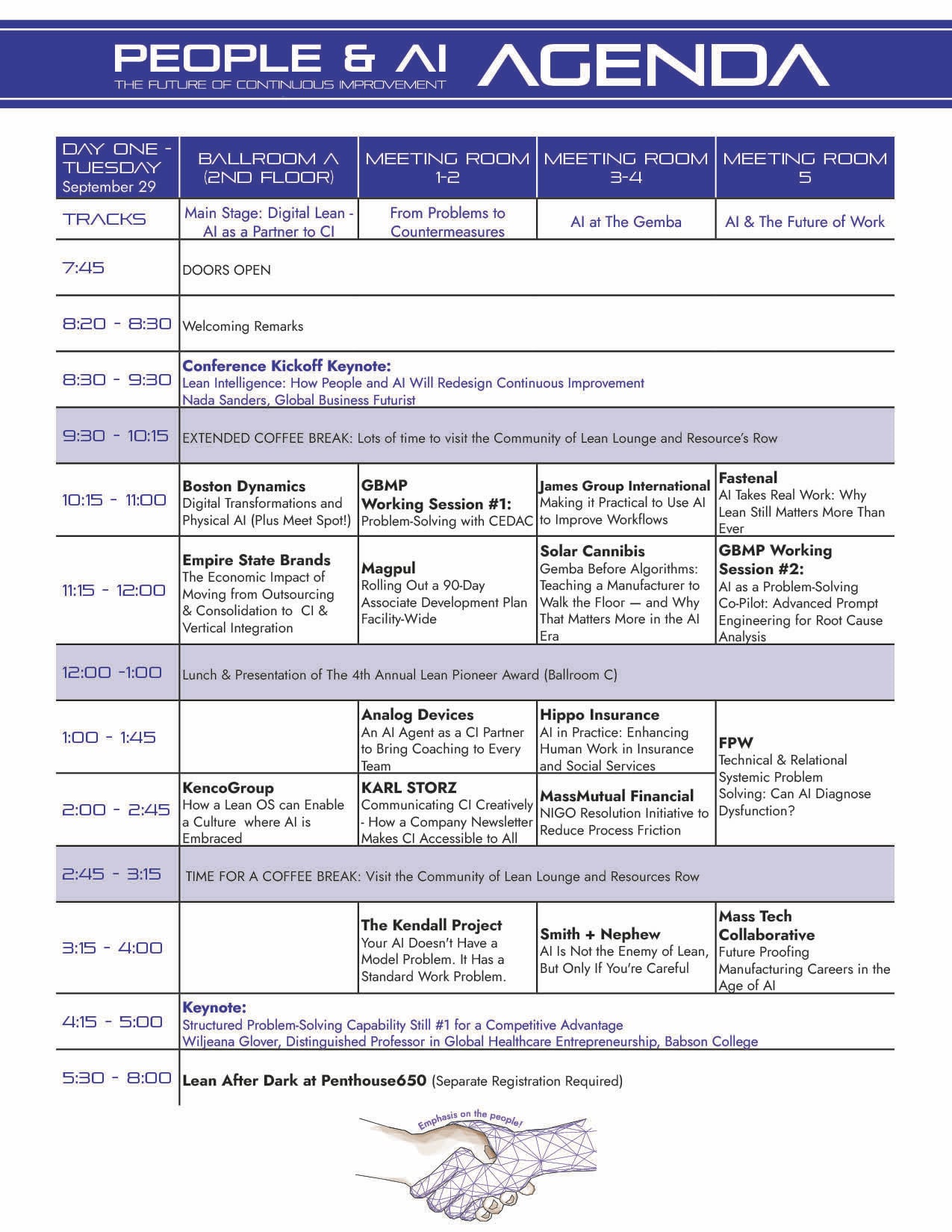 Tuesday Agenda