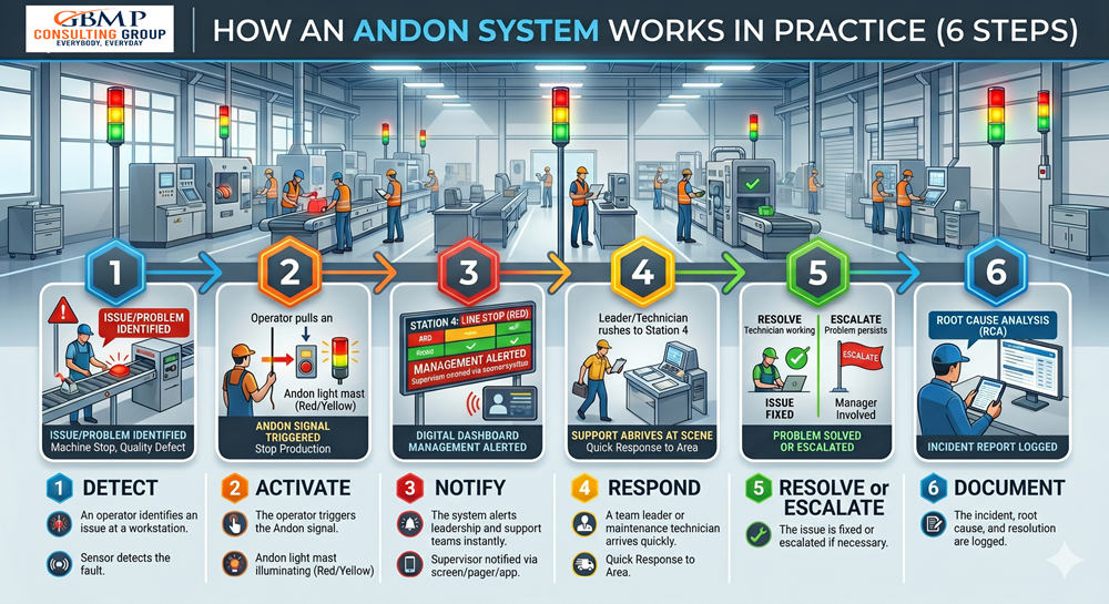 Andon Systems in Manufacturing: How Visual Signals Stop Problems Before They Spread